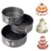3 Pcs Round Cake Mould Non-Stick Cake Tins