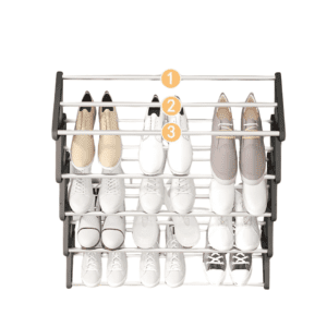 5 Layer X Shaped Metal Shoe Rack