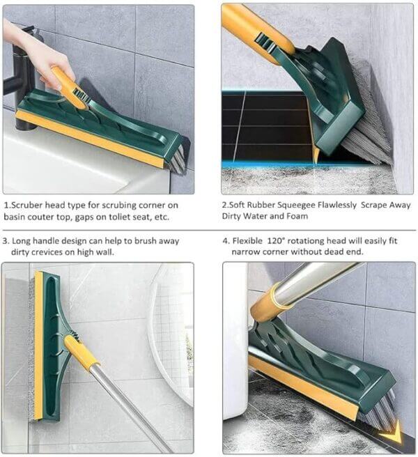 2 in 1 Floor Scrub Brush