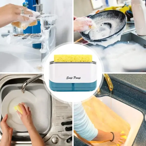 Soap Pump with Sponge Caddy