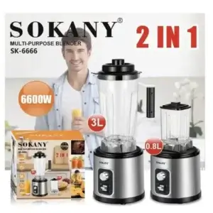 Sokany 2-in-1 Blender & Grinder