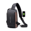 Waterproof Chest Bag with USB Charging Port