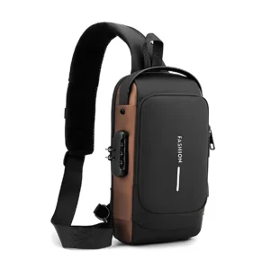 Waterproof Chest Bag with USB Charging Port
